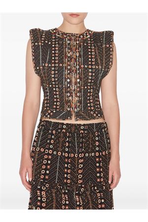 Black Cerza top MARANT ÉTOILE | GI0050FAC1J03E02FK